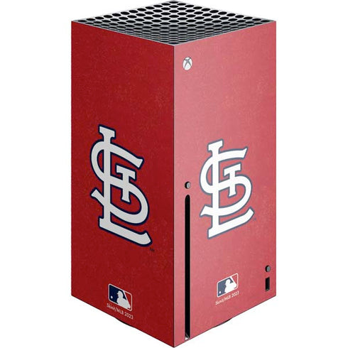 MLB St. Louis Cardinals - Solid Distressed Xbox Series X Skins