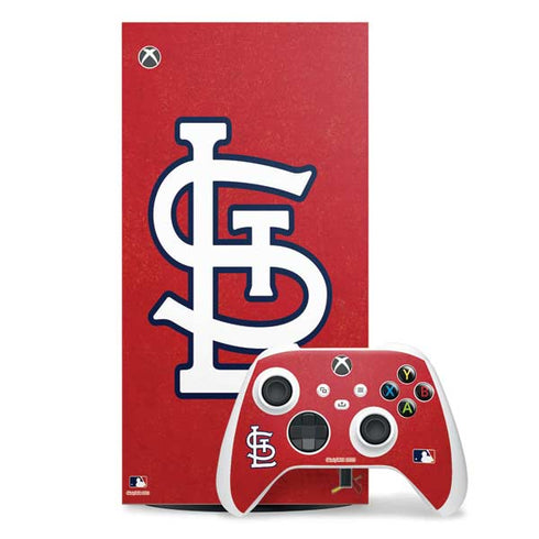 MLB St. Louis Cardinals - Solid Distressed Xbox Series X Skins
