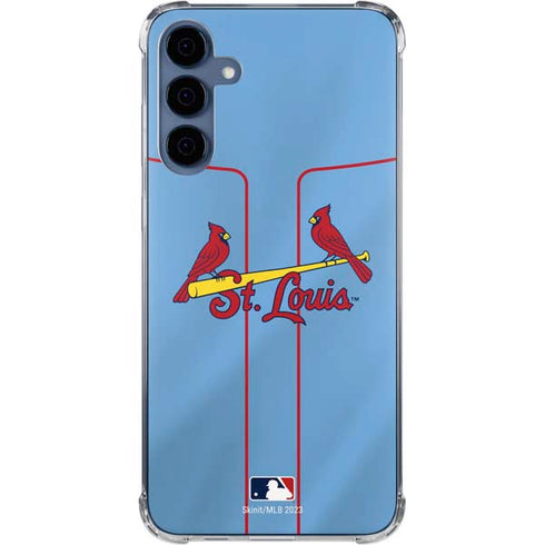 MLB St. Louis Cardinals Alternate/Away Jersey Galaxy A35 5G Clear Case