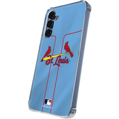 MLB St. Louis Cardinals Alternate/Away Jersey Galaxy A35 5G Clear Case