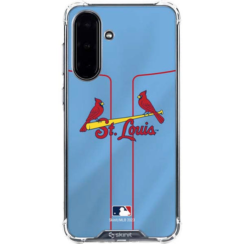 MLB St. Louis Cardinals Alternate/Away Jersey Galaxy A36 5G Clear Case