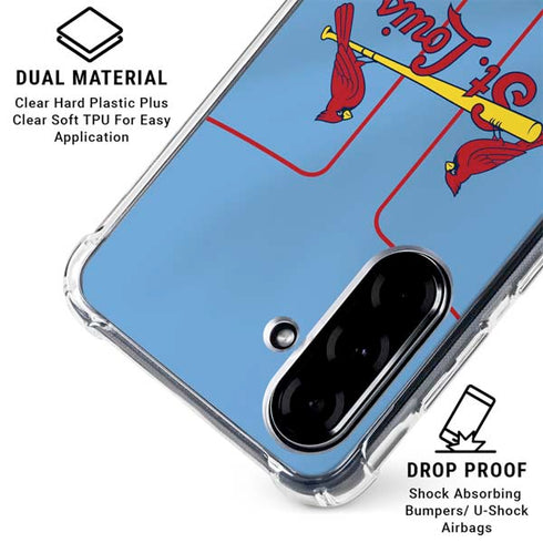 MLB St. Louis Cardinals Alternate/Away Jersey Galaxy A36 5G Clear Case