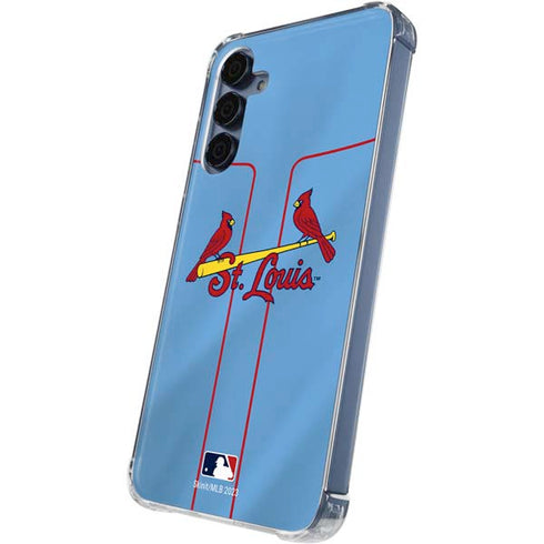MLB St. Louis Cardinals Alternate/Away Jersey Galaxy A55 5G Clear Case