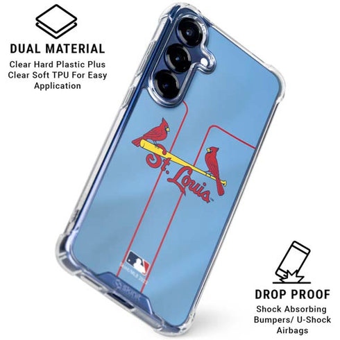 MLB St. Louis Cardinals Alternate/Away Jersey Galaxy S25 FE Clear Case