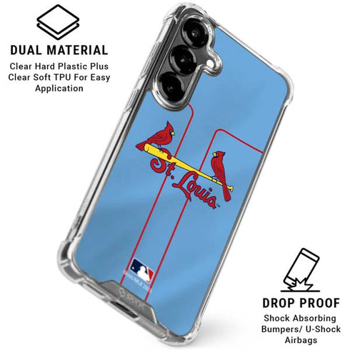 MLB St. Louis Cardinals Alternate/Away Jersey Galaxy S26 Plus Clear Case