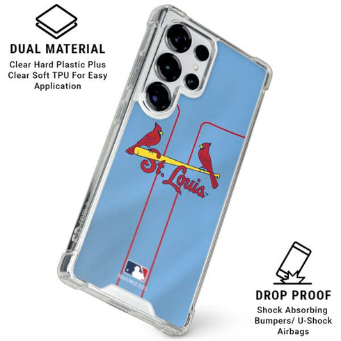 MLB St. Louis Cardinals Alternate/Away Jersey Galaxy S26 Ultra Clear Case