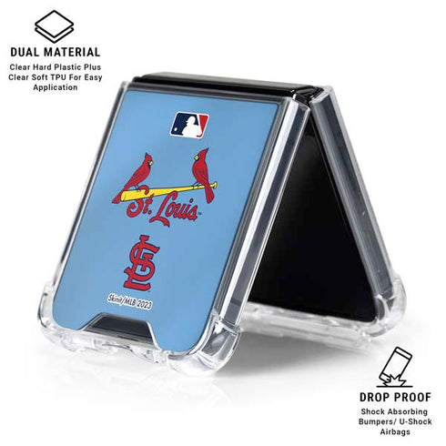 MLB St. Louis Cardinals Alternate/Away Jersey Galaxy Z Flip7 Clear Case