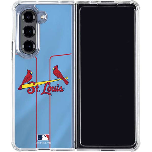 MLB St. Louis Cardinals Alternate/Away Jersey Galaxy Z Fold5 5G Clear Case