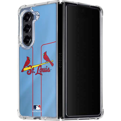 MLB St. Louis Cardinals Alternate/Away Jersey Galaxy Z Fold5 5G Clear Case