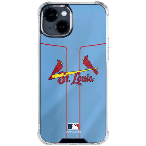 MLB St. Louis Cardinals Alternate/Away Jersey iPhone 15 Clear Case