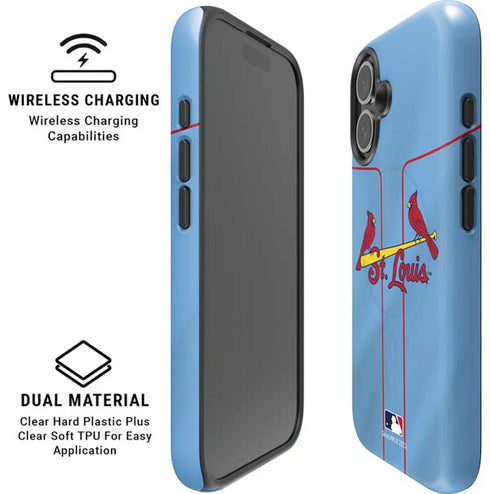 MLB St. Louis Cardinals Alternate/Away Jersey iPhone 16 Magsafe Impact Case