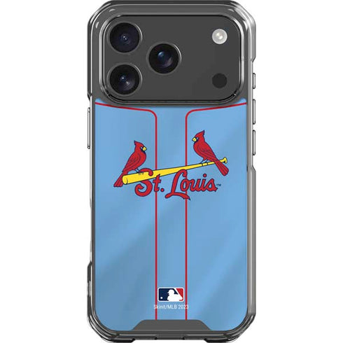 MLB St. Louis Cardinals Alternate/Away Jersey iPhone 17 Pro Clear Case