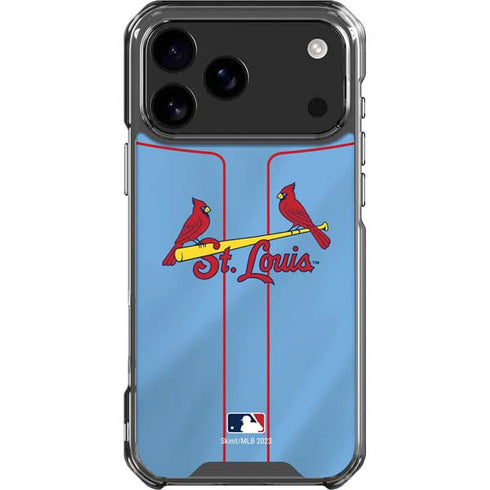 MLB St. Louis Cardinals Alternate/Away Jersey iPhone 17 Pro Max Clear Case