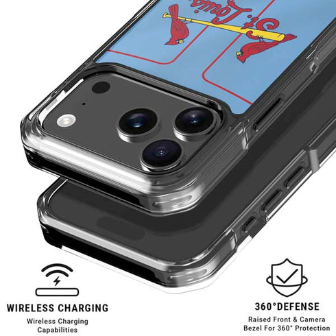 MLB St. Louis Cardinals Alternate/Away Jersey iPhone 18 Pro Clear Case