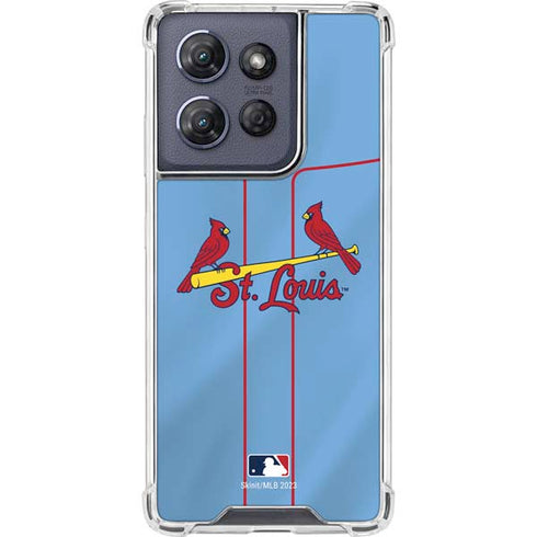 MLB St. Louis Cardinals Alternate/Away Jersey Moto G Play 5G (2025) Clear Case