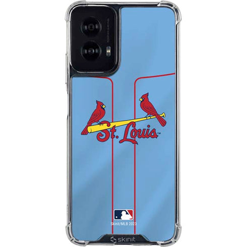 MLB St. Louis Cardinals Alternate/Away Jersey Moto G Power 5G (2024) Clear Case
