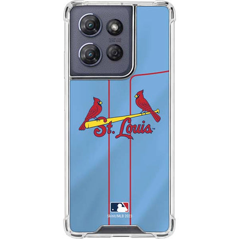MLB St. Louis Cardinals Alternate/Away Jersey Moto G Power 5G (2025) Clear Case