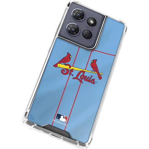 MLB St. Louis Cardinals Alternate/Away Jersey Moto G Power 5G (2025) Clear Case