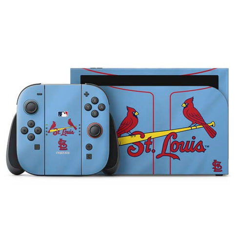 MLB St. Louis Cardinals Alternate/Away Jersey Nintendo Switch 2 (2025) with Joy-Con Skin