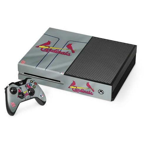 MLB St. Louis Cardinals Alternate/Away Jersey Xbox One Console and Controller Bundle Skin