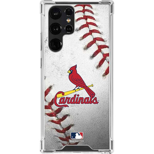 MLB St. Louis Cardinals Game Ball Galaxy S23 Ultra Clear Case