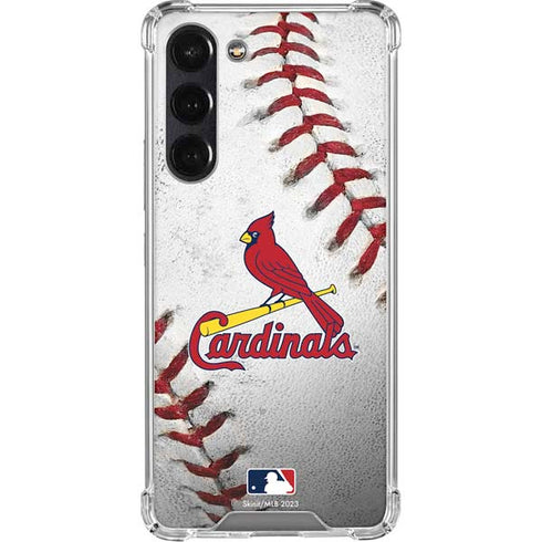 MLB St. Louis Cardinals Game Ball Galaxy S24 FE Clear Case