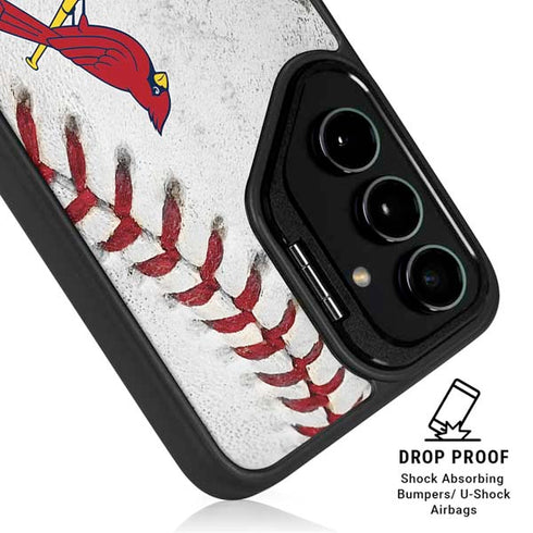 MLB St. Louis Cardinals Game Ball Galaxy S25 Kickstand Case