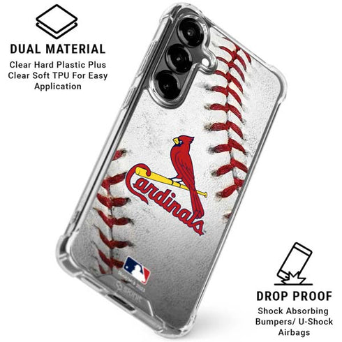 MLB St. Louis Cardinals Game Ball Galaxy S26 Clear Case