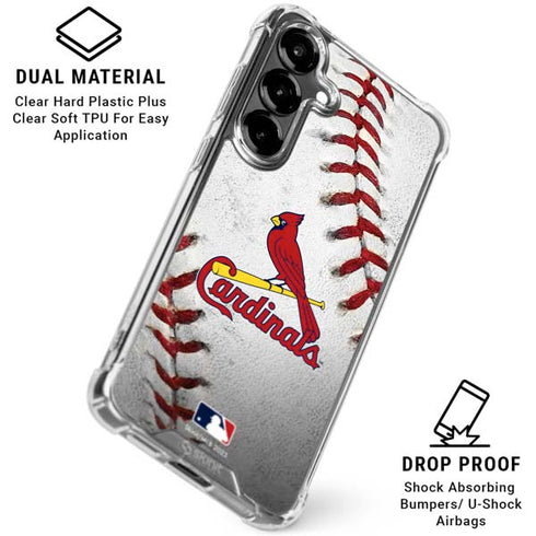 MLB St. Louis Cardinals Game Ball Galaxy S26 Plus Clear Case