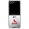 MLB St. Louis Cardinals Game Ball Galaxy Z Flip7 Clear Case