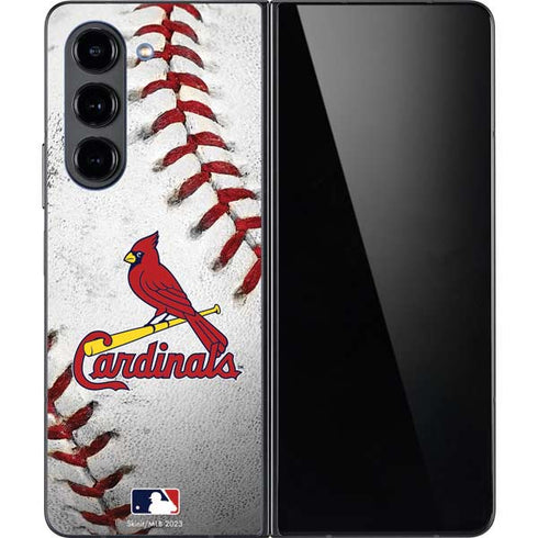 MLB St. Louis Cardinals Game Ball Galaxy Z Fold5 5G Skin