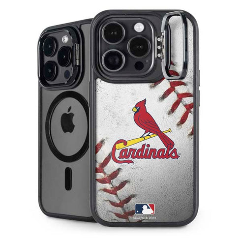 MLB St. Louis Cardinals Game Ball iPhone 14 Pro Kickstand Case