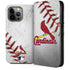MLB St. Louis Cardinals Game Ball iPhone 14 Pro Max Folio Case