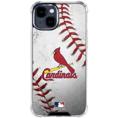 MLB St. Louis Cardinals Game Ball iPhone 15 Clear Case