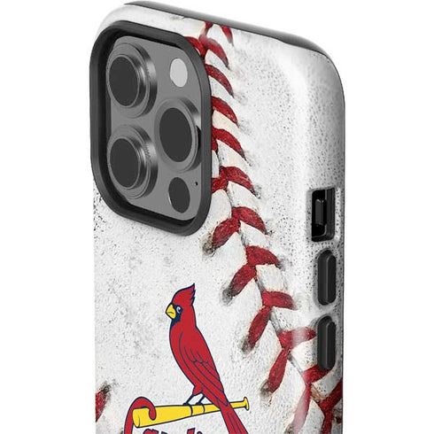 MLB St. Louis Cardinals Game Ball iPhone 15 Pro Impact Case