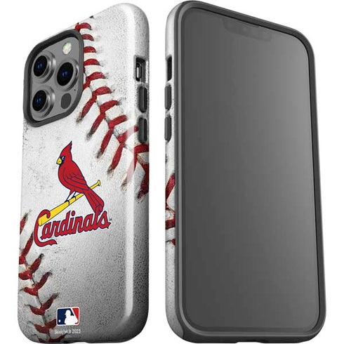 MLB St. Louis Cardinals Game Ball iPhone 15 Pro Impact Case