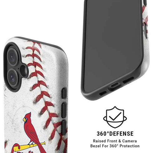 MLB St. Louis Cardinals Game Ball iPhone 16 Plus Magsafe Impact Case