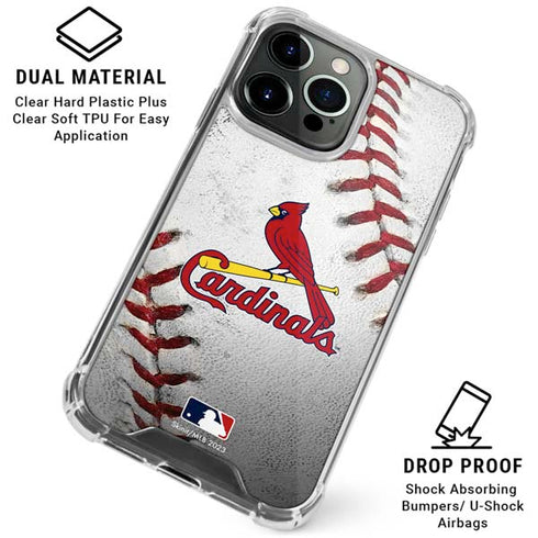 MLB St. Louis Cardinals Game Ball iPhone 16 Pro Clear Case