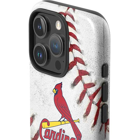MLB St. Louis Cardinals Game Ball iPhone 16 Pro Impact Case