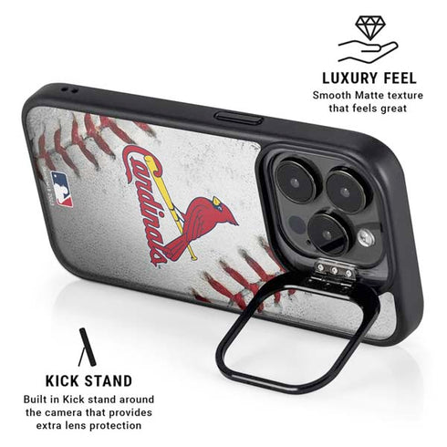 MLB St. Louis Cardinals Game Ball iPhone 16 Pro Kickstand Case