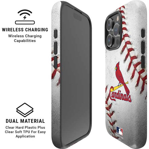 MLB St. Louis Cardinals Game Ball iPhone 16 Pro Magsafe Impact Case