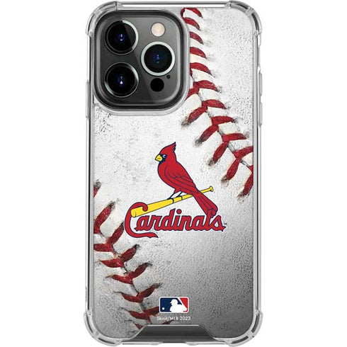 MLB St. Louis Cardinals Game Ball iPhone 16 Pro Max Clear Case