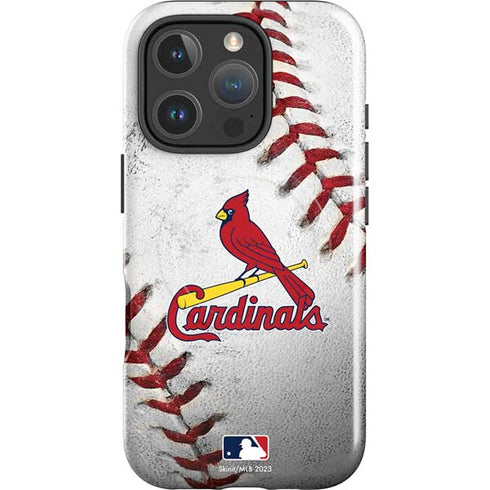 MLB St. Louis Cardinals Game Ball iPhone 16 Pro Max Magsafe Impact Case