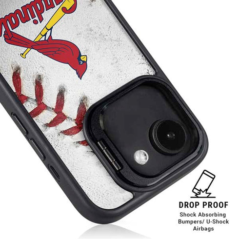 MLB St. Louis Cardinals Game Ball iPhone 16e Kickstand Case