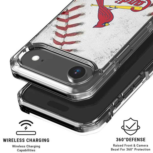 MLB St. Louis Cardinals Game Ball iPhone 17 Air Clear Case