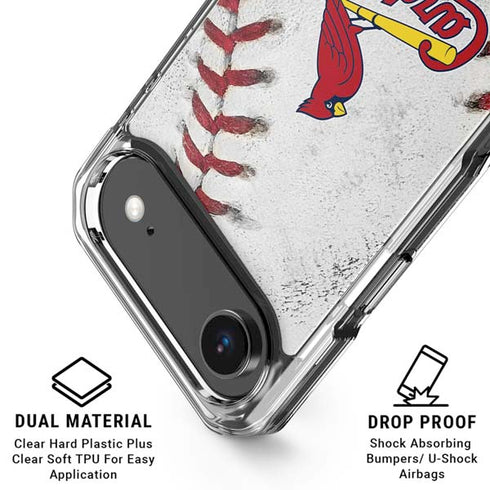 MLB St. Louis Cardinals Game Ball iPhone 17 Air Clear Case