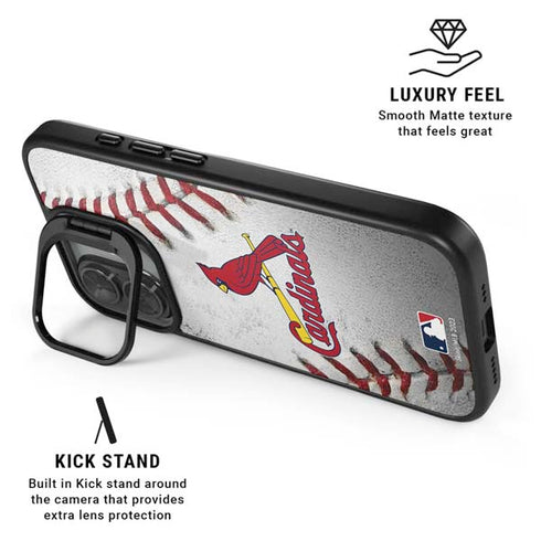 MLB St. Louis Cardinals Game Ball iPhone 17 Kickstand Case