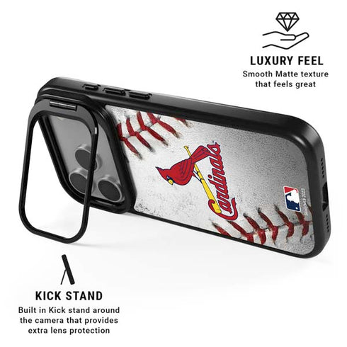 MLB St. Louis Cardinals Game Ball iPhone 17 Pro Kickstand Case