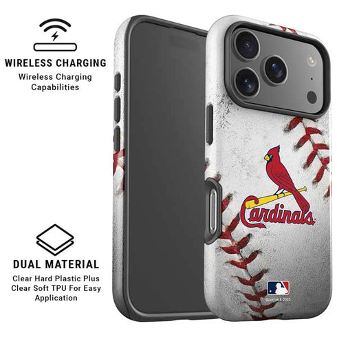 MLB St. Louis Cardinals Game Ball iPhone 17 Pro Magsafe Impact Case