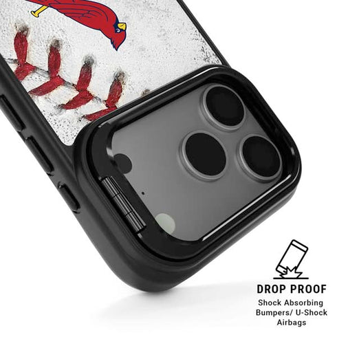 MLB St. Louis Cardinals Game Ball iPhone 17 Pro Max Kickstand Case